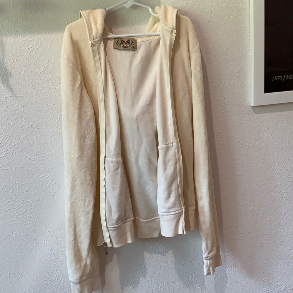 Vintage pastel yellow juicy couture zip up